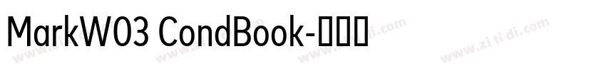 MarkW03 CondBook字体转换